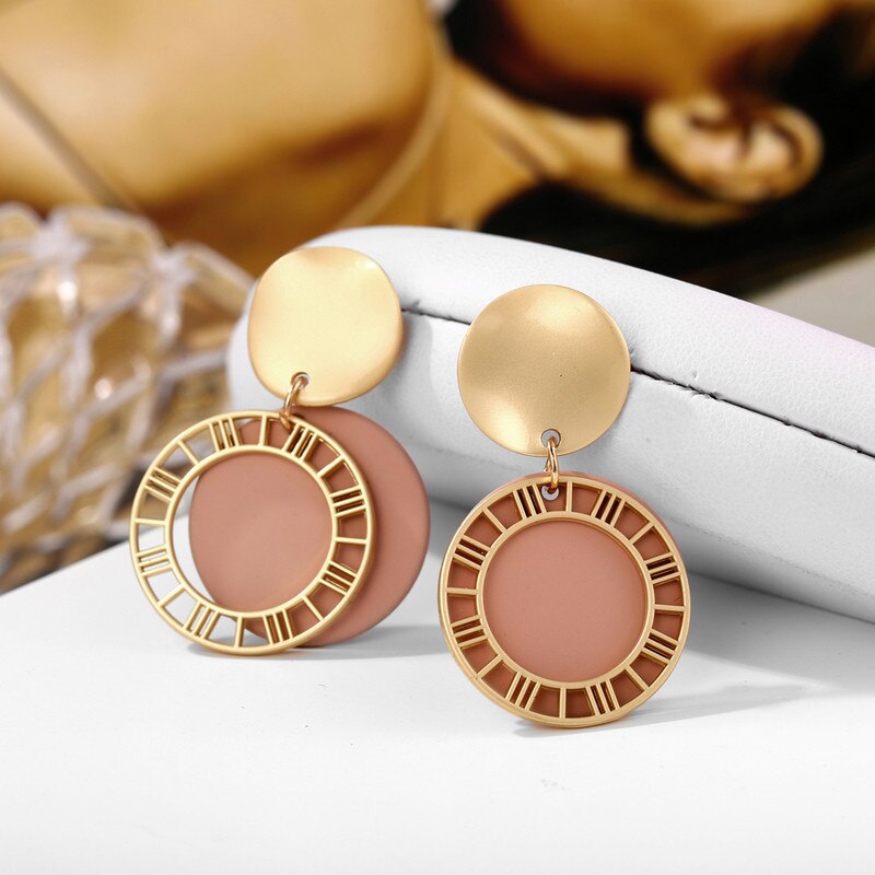 Roman Numeral Earrings Image 3