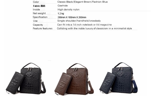 Men's Leather Handbag