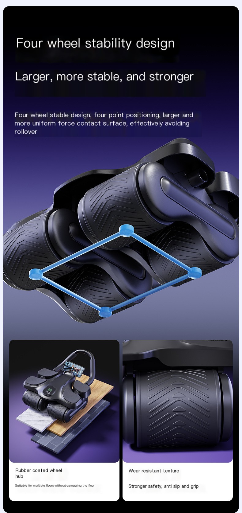 Four-Wheel Ab Roller in Action