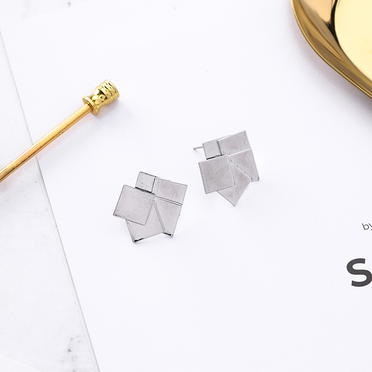 Geometric Earrings - Gold