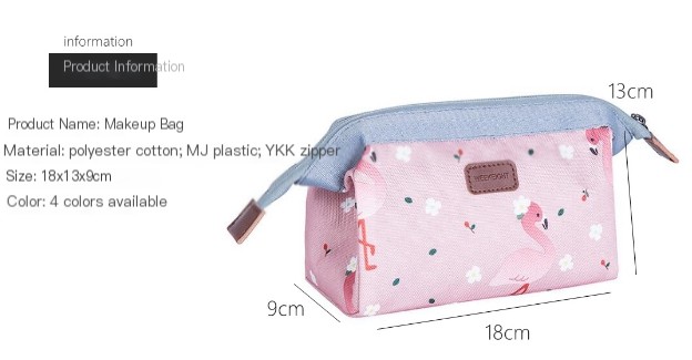 WEEKEIGHT Flamingo Makeup Bag