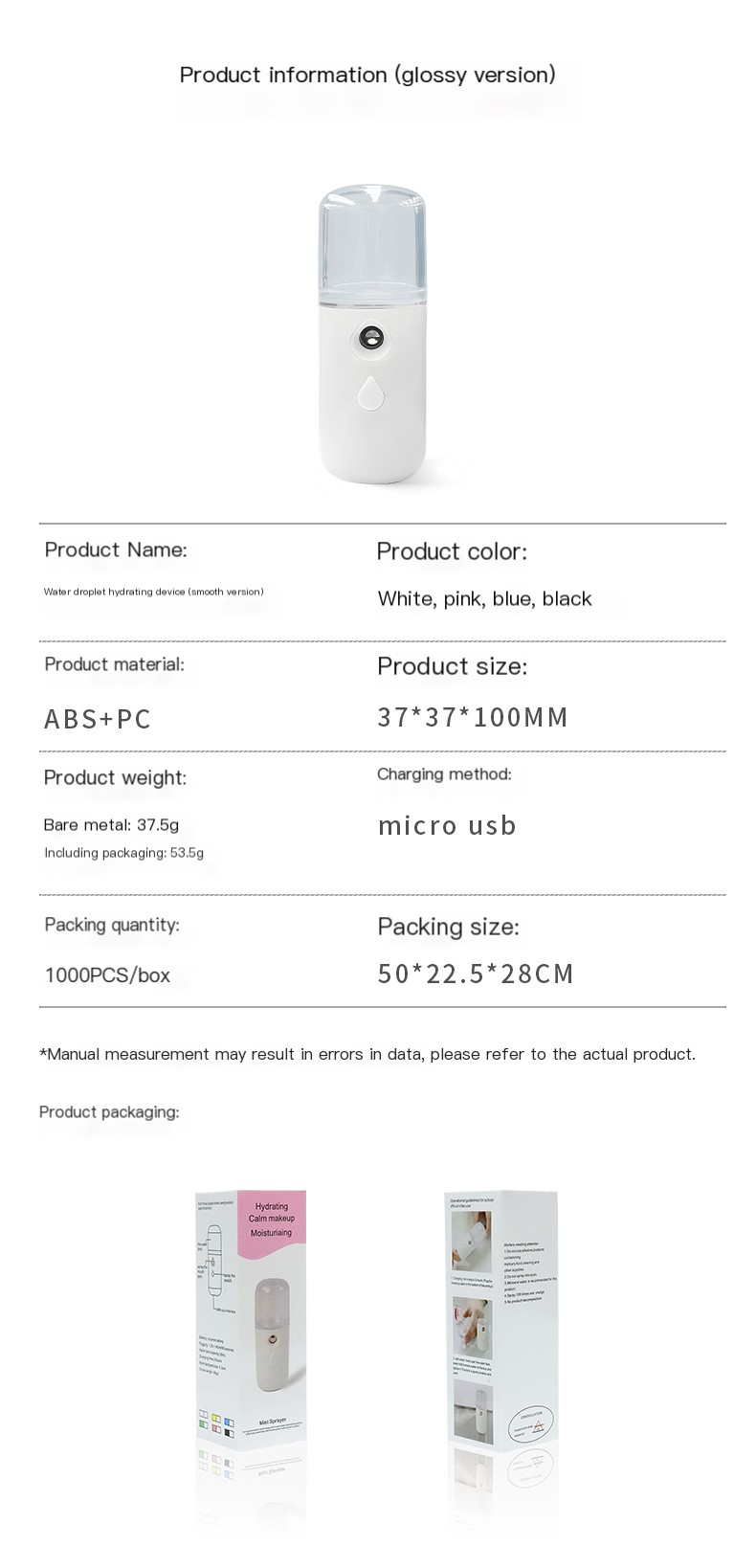 Nano Spray Hydration Instrument