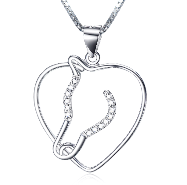 Heart-Shaped Pendant Necklace