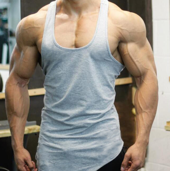 Men's Fitness Tank Top in gym