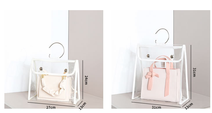 Transparent Bag with Black Trim