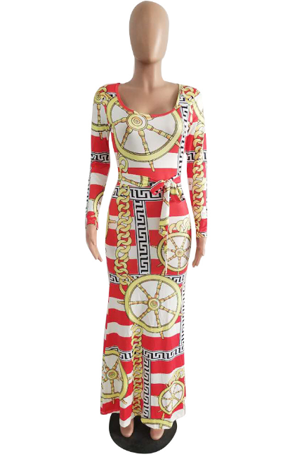 S3086-0 Striped Dress Image 4