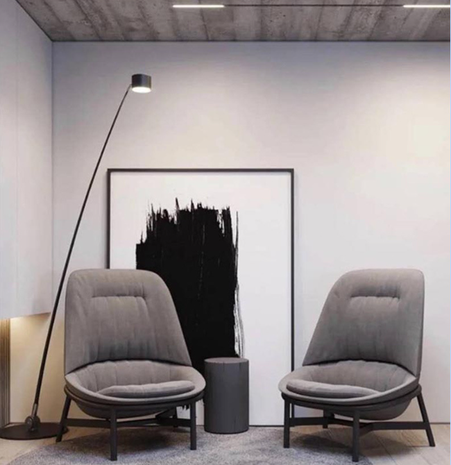SANDYHA Minimalist Long Pole LED Floor Lamp