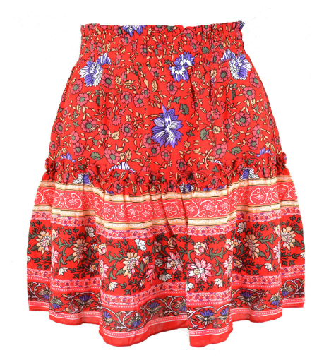 Printed Half Skirt Image 3