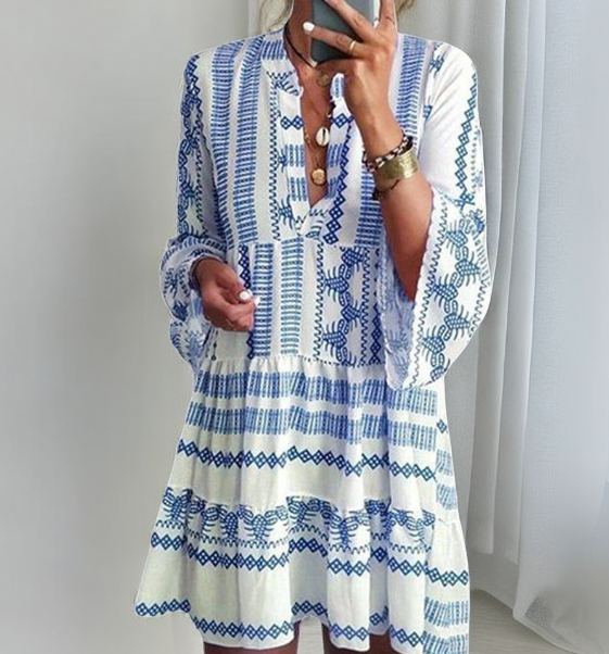 Geometric Print Dress 2