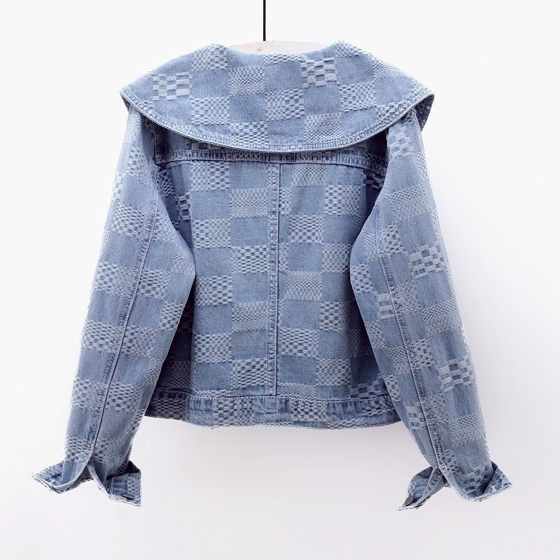 L'Ateribélle Jeansjacke mit großem Kragen