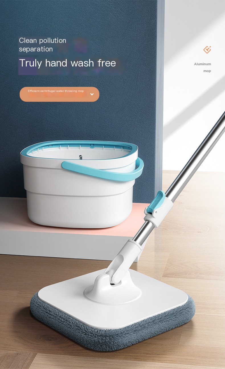 Hands-free lazy cleaning dirt separation spin mop