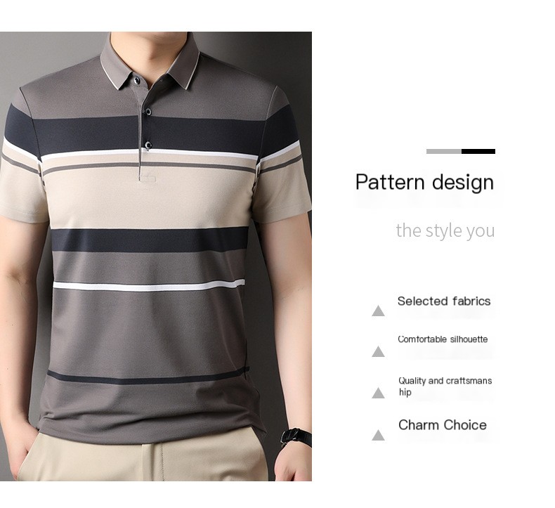 2023 Striped Short-Sleeve T-Shirt 4