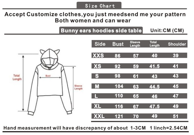 Cropped Cat Ear Sweatshirt Image 3