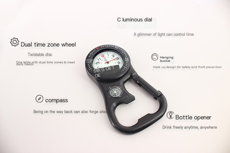Compass Keychain Watch