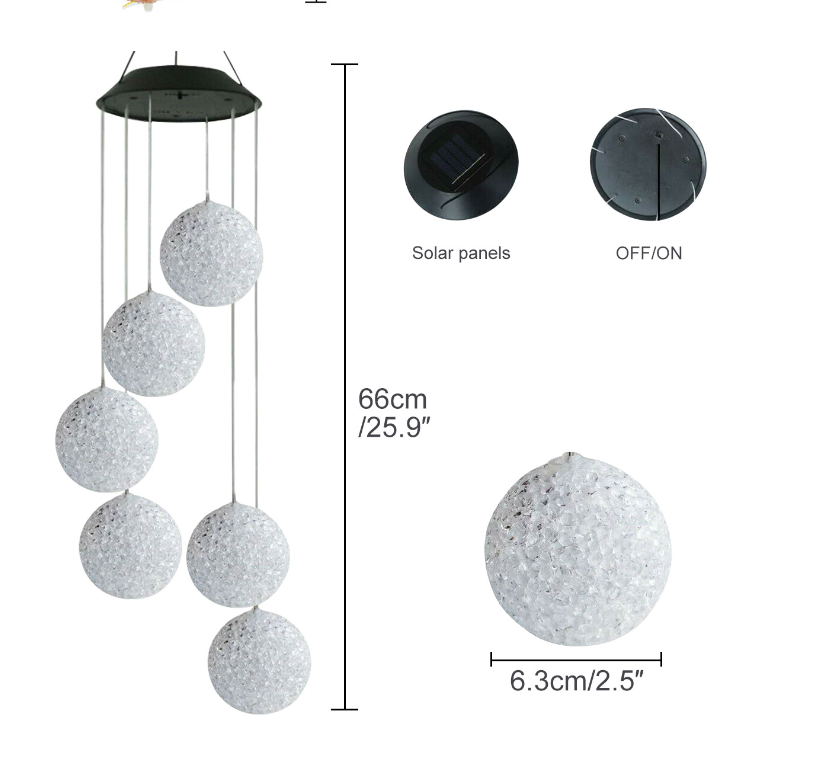 Solar Powered LED Windchime Design 10