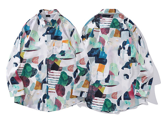 Casual Abstract Printed Shirt 1