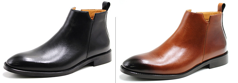 Side view of Enzo Leather Dress Shoe