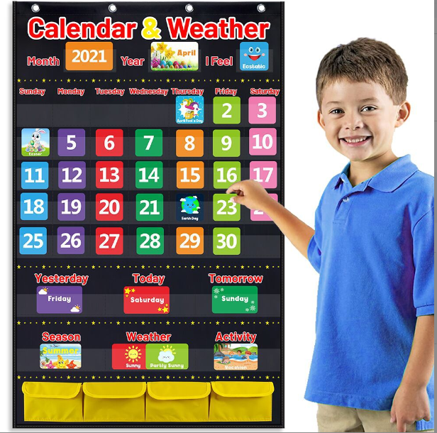 Calendar and Weather Pocket Chart Image 4