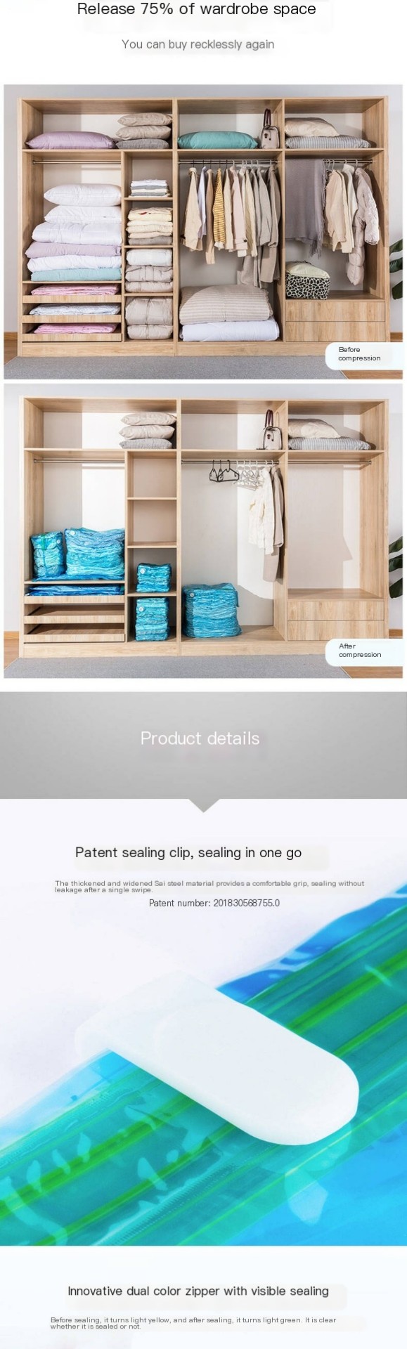 Durable Material of Compression Bags