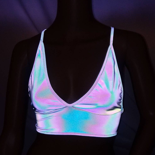 Reflective Crop Top Image 1