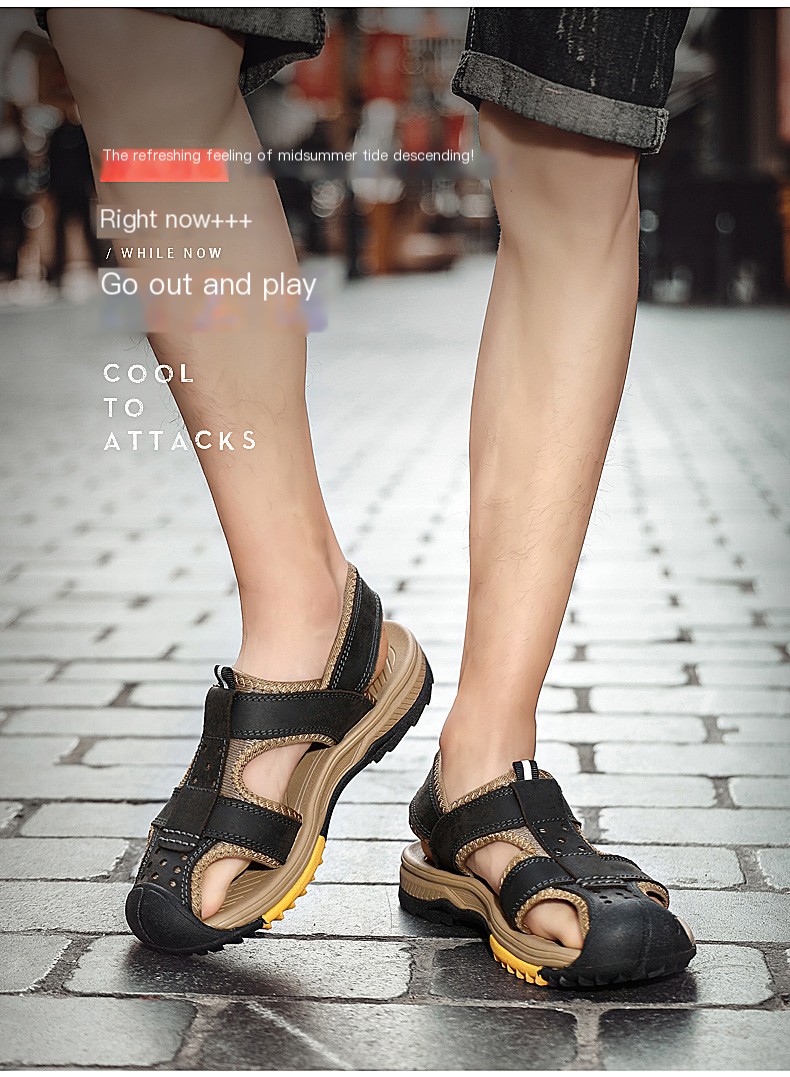 Hélio Leather Sandals Image 3