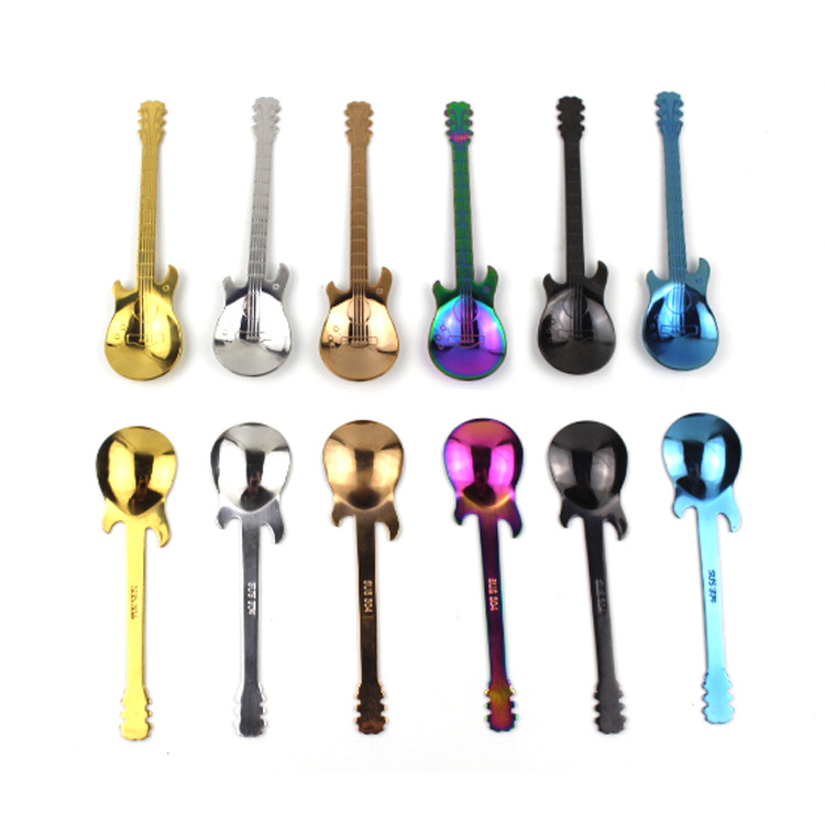 304 Stainless Steel Gold-Plated Coffee Spoon