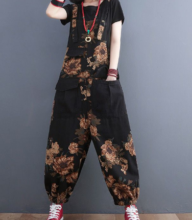Vintage Oriental Floral Jumpsuit 4