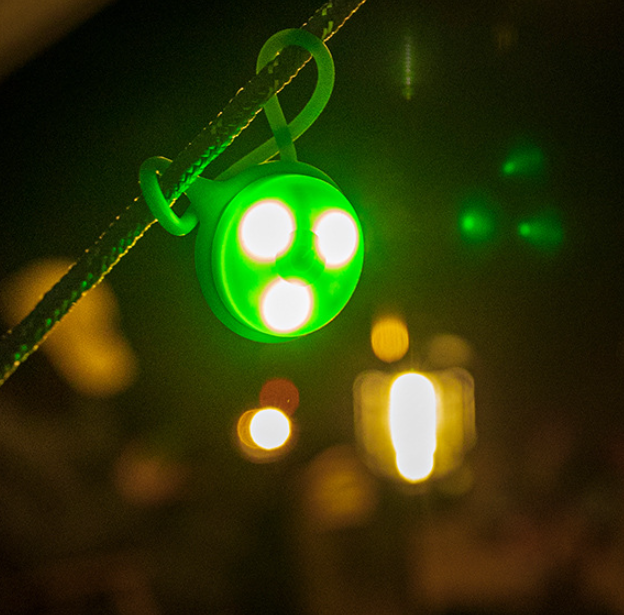 LED Camping Lantern in use