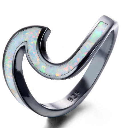 Black Gold Opal Ring Image 5