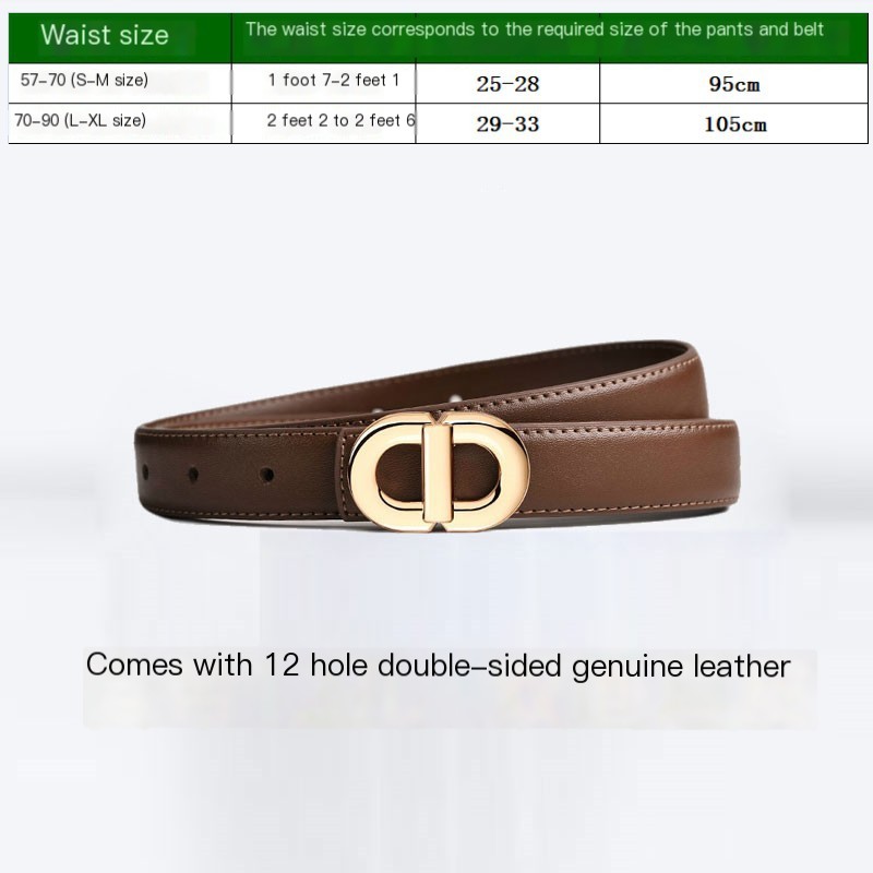 Genuine Leather Women's Belt
