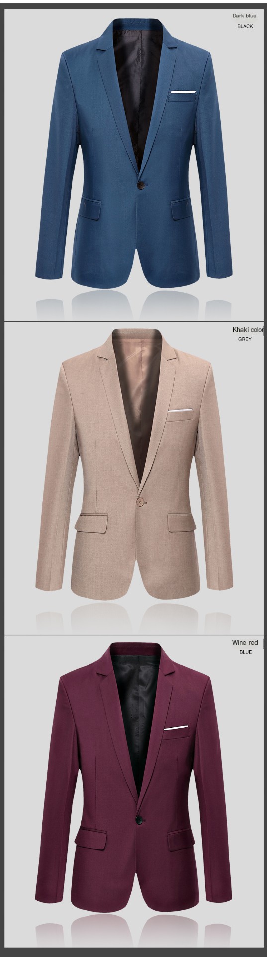 Men's Suit Jacket Back View