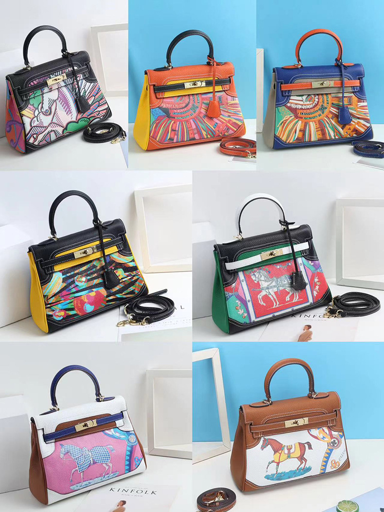 Trendy Color Block Bag