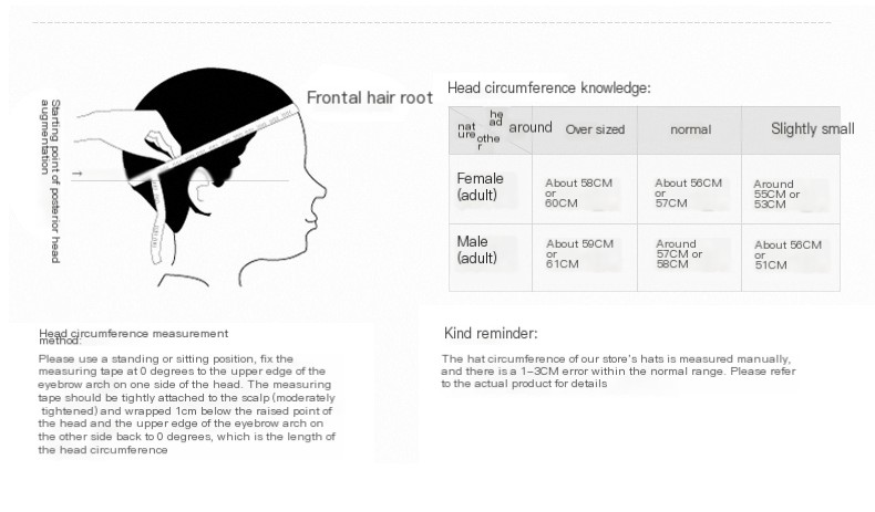 Cap in different colors