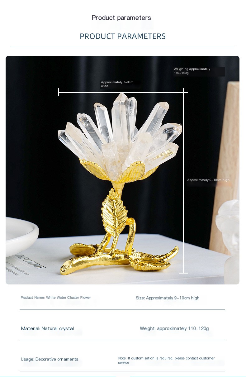 Natural White Crystal Decoration