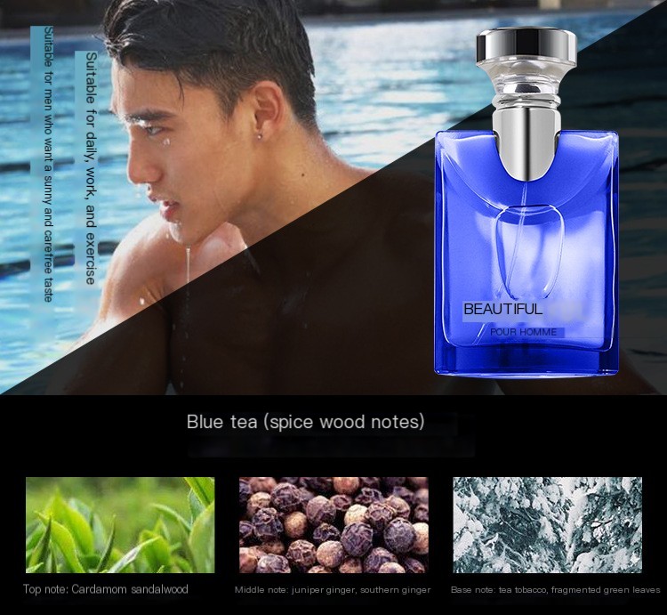 Small Town Yixiang Dajilin Tea Men's Perfume Neutral Light Fragrance Qingxin Water Night Secluded Original Water Energy Spray