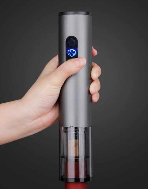 Electric Wine Opener in Use