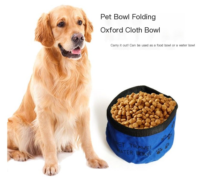 Portable Oxford Cloth Folding Water Bowl