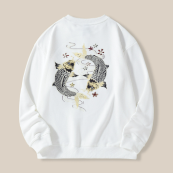 Chinese-style oversized sweatshirt image 2