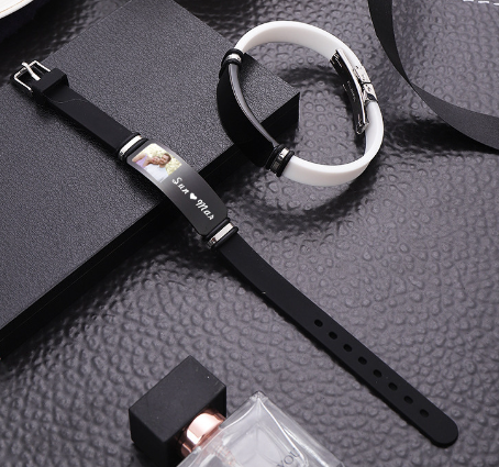 Custom Photo Charm Bangle 1