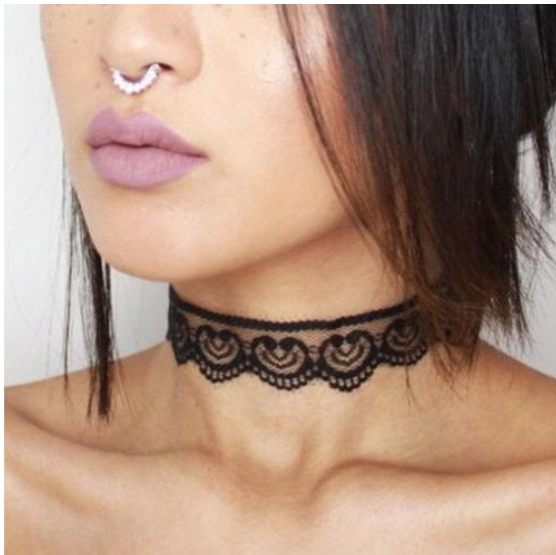 White Lace Choker