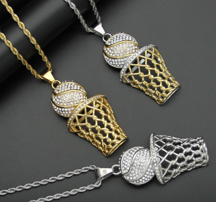 Basketball Hoop Pendant Image 4
