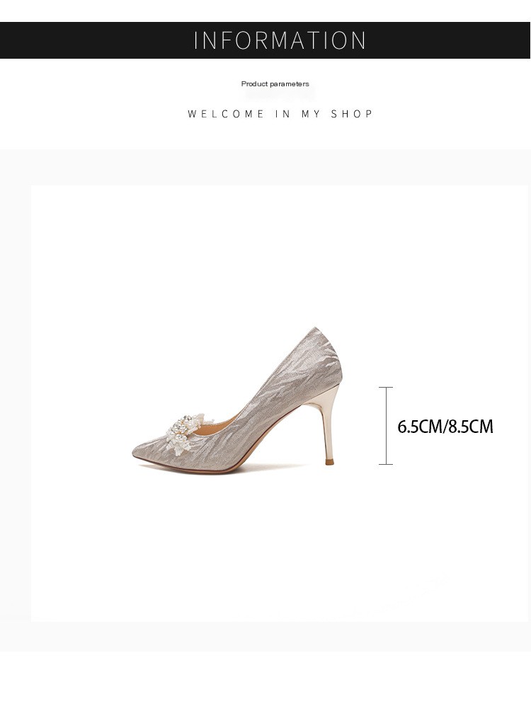 Pointed toe wedding shoes