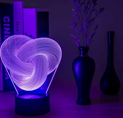 3D Night Light Colorful Display