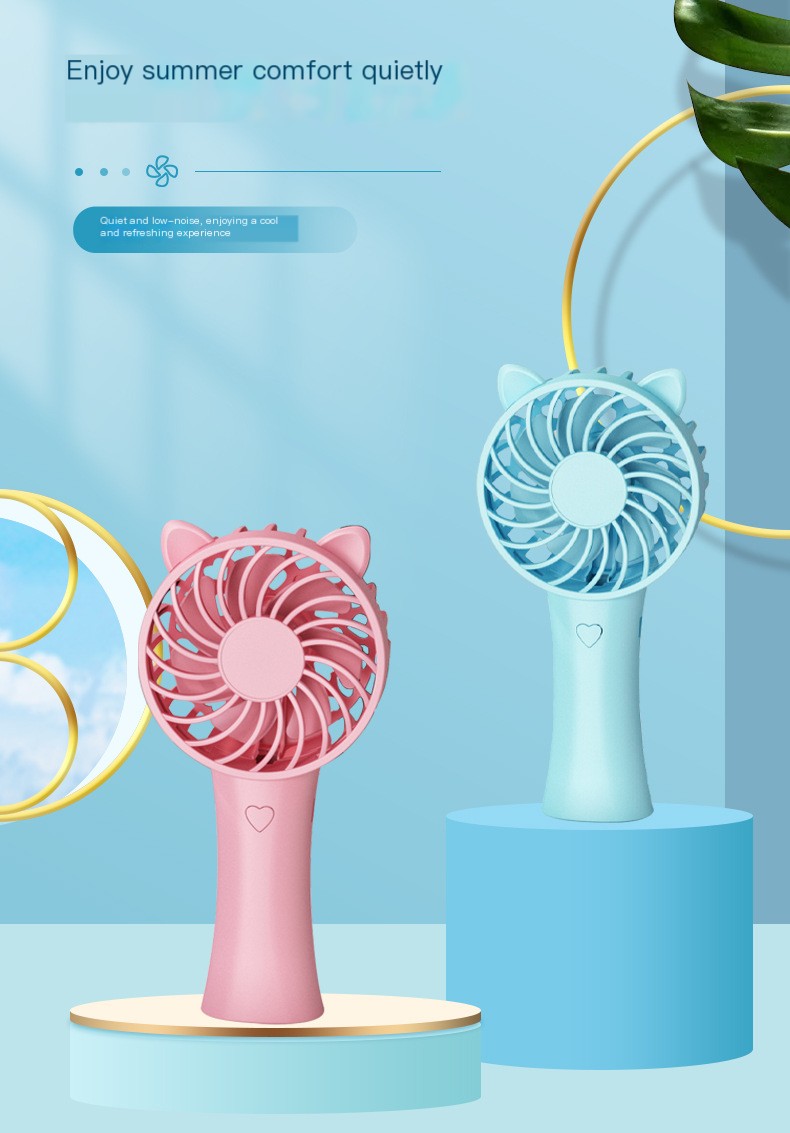 Handheld Fan in Action