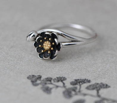 Lotus Silver Ring - Image 4