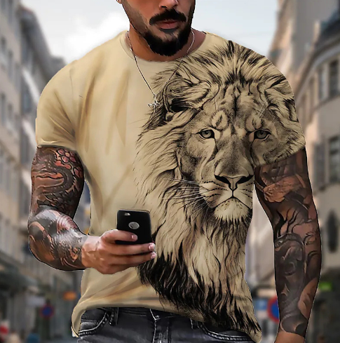Lion Pattern T-shirt 2