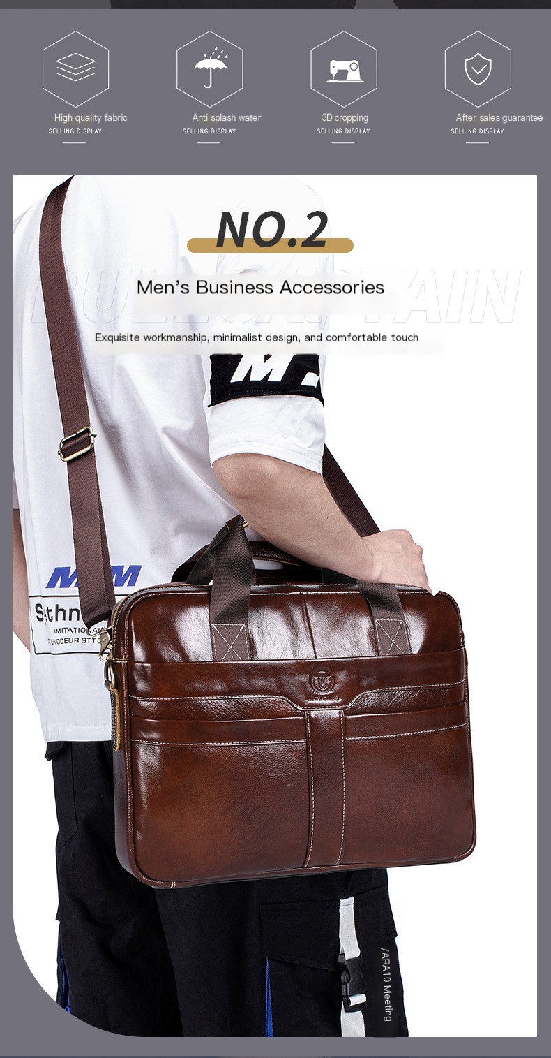 Executive Leather Briefcase Image 2