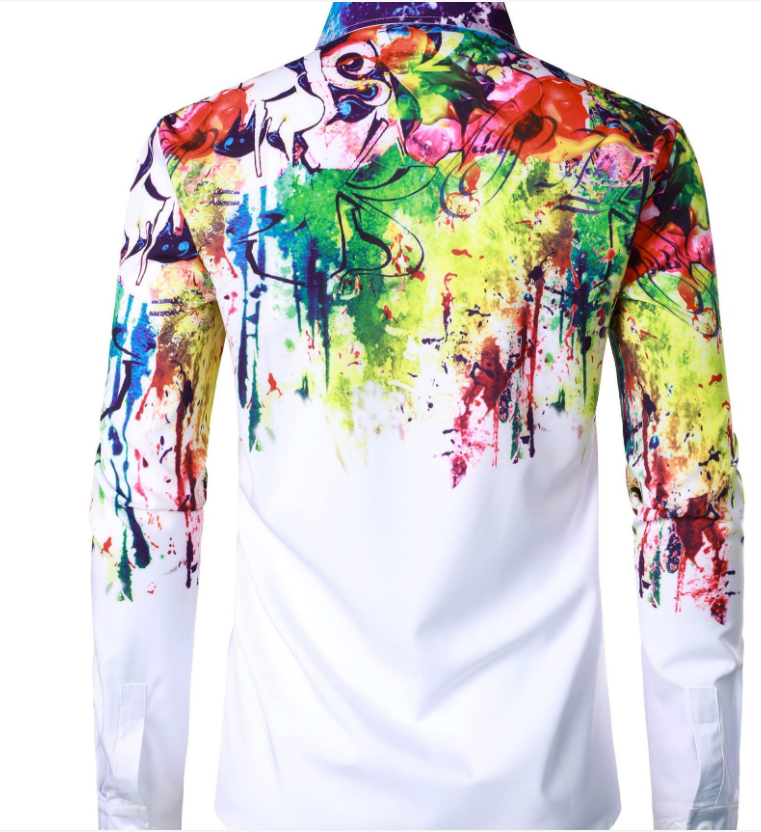 Men's Long Sleeve Shirt - Back View