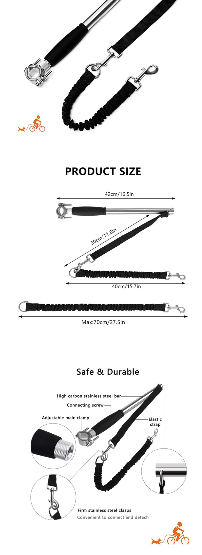 Bicycle Dog Leash Image 1