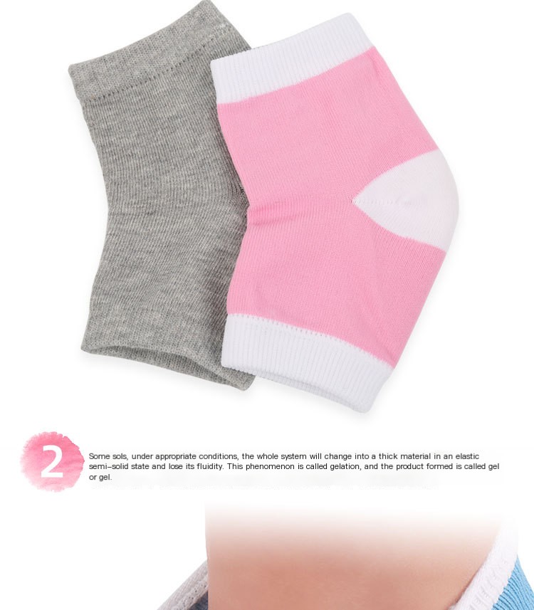 Silicone Gel Heel Socks Image 3